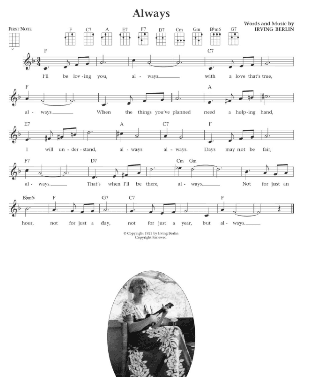 Daily Ukulele page showing typography Daily Ukulele page showing typography - daily ukulele songbook