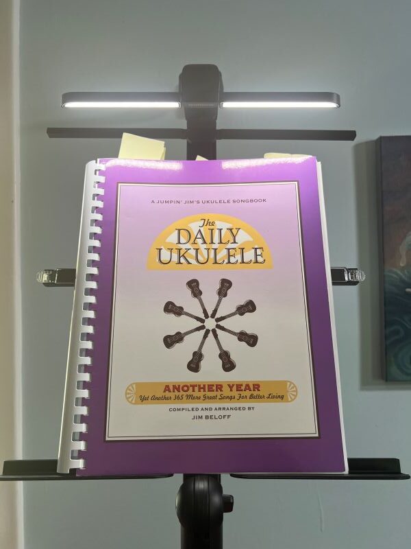 KraftGeek Capsule Music Stand for The Daily Ukulele Songbook